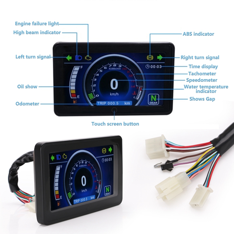 T48C_Universal Motorcycle LCD  - Motorcycle Cylinder recension och pris