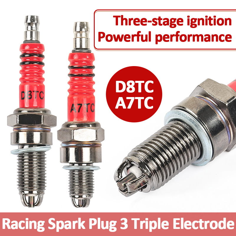 1/2PCS Racing Spark Plug 3 Tri - Motorcycle Spark Plug recension och pris